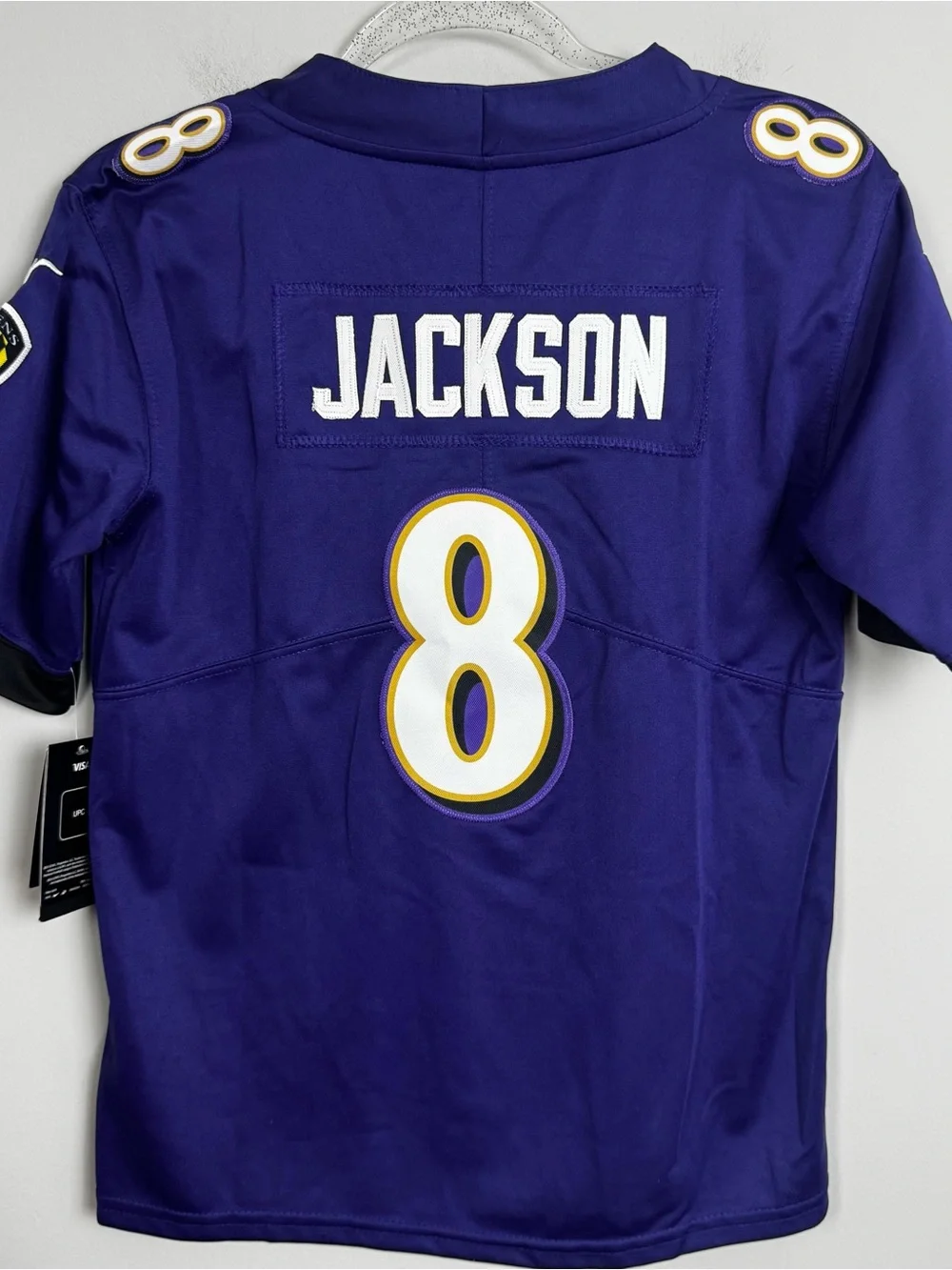 NFL x NIKE | On Field NEW Baltimore Ravens Jersey Lamar Jackson 8 Kids Size L